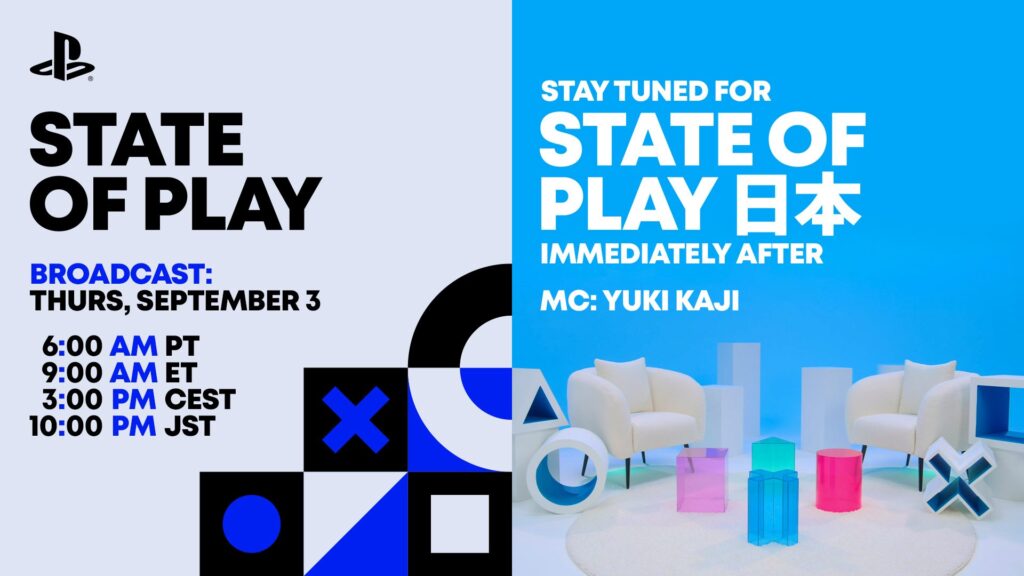 State of Play سبتمبر 2026 يعود في 3 سبتمبر ببثّين متتاليين