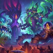 الفنّ الرسمي لتوسعة Reign of the Black Empire، مع إعلان فئة Monk في Hearthstone