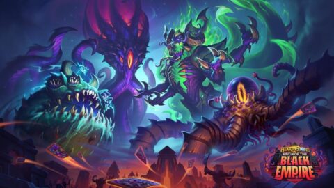 الفنّ الرسمي لتوسعة Reign of the Black Empire، مع إعلان فئة Monk في Hearthstone