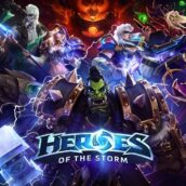 الفنّ الرسمي للعبة Heroes of the Storm، مع إعلان بطلة Heroes of the Storm الجديدة