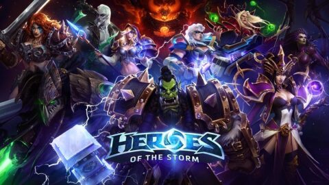 الفنّ الرسمي للعبة Heroes of the Storm، مع إعلان بطلة Heroes of the Storm الجديدة