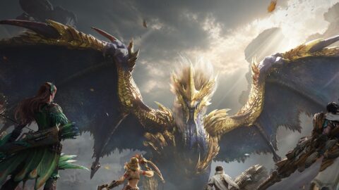 الفن الرئيسي للعبة Monster Hunter Outlanders التي عرضتها آبل على iPhone 18 Pro