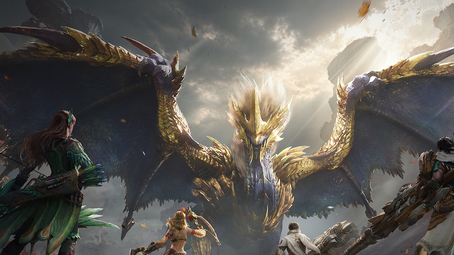 الفن الرئيسي للعبة Monster Hunter Outlanders التي عرضتها آبل على iPhone 18 Pro