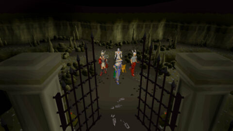 لقطة من Old School RuneScape، اللعبة التي جرت فيها سرقة ذهب RuneScape من حسابات اللاعبين