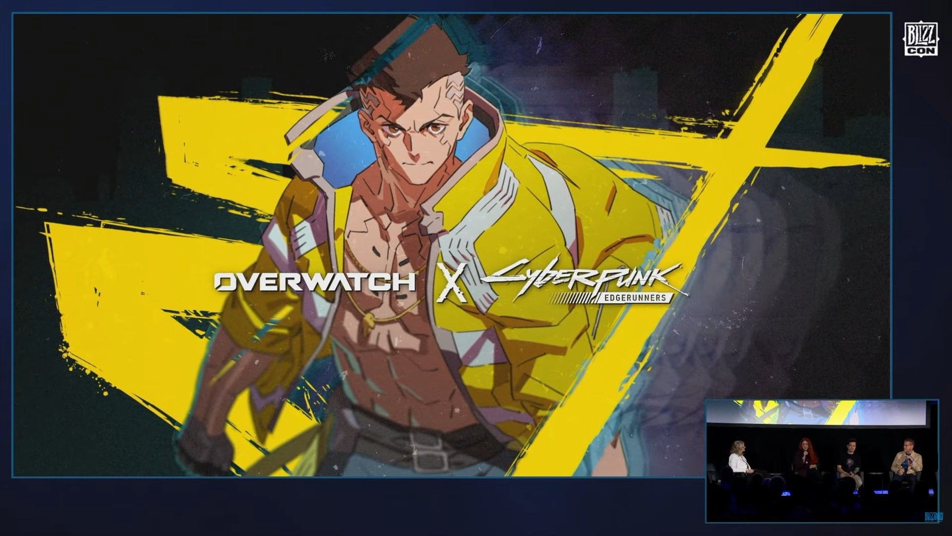 ديفيد في شريحة تعاون أوفرواتش مع Cyberpunk: Edgerunners خلال BlizzCon 2026