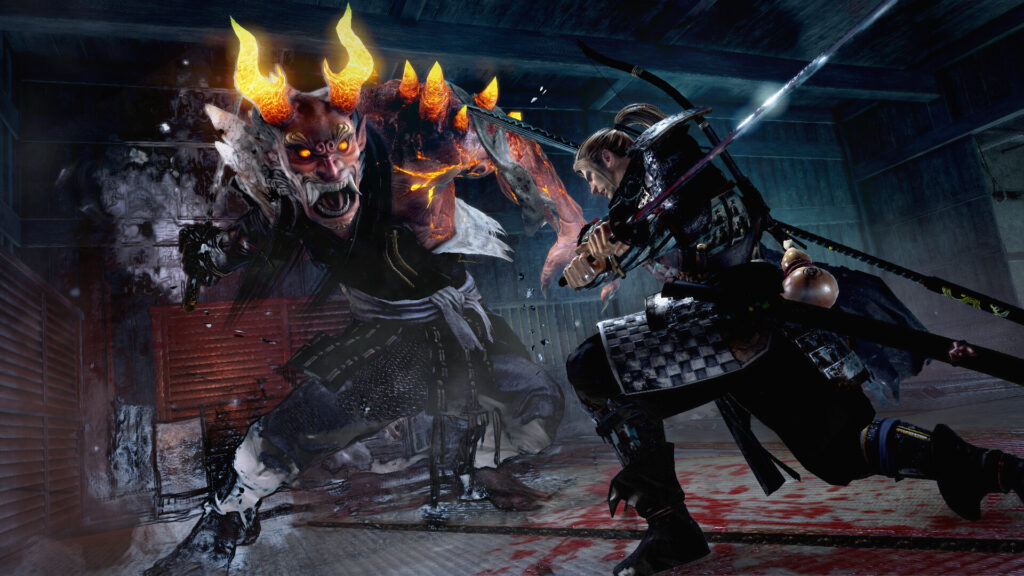 مواجهة شيطان ياباني بسيف الكاتانا في لعبة Nioh