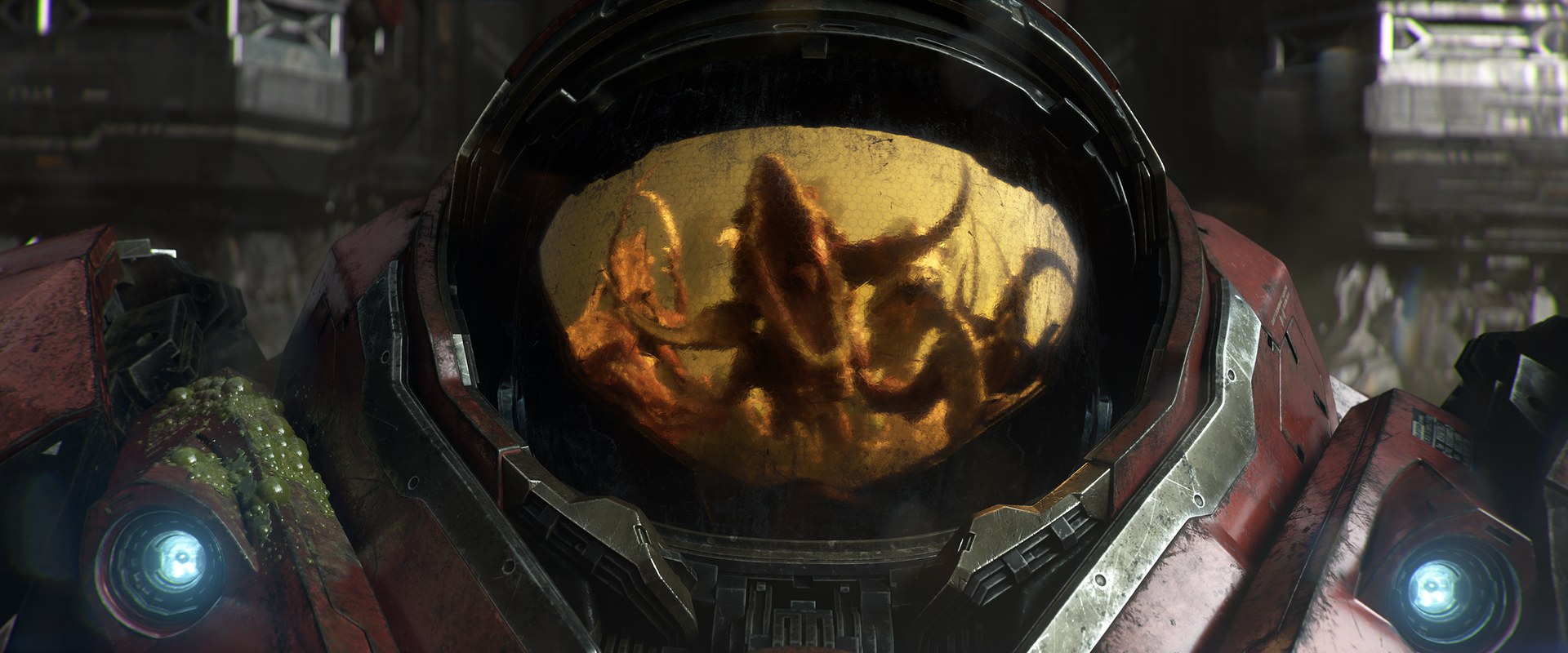 انعكاس الزيرغ على خوذة جندي في إعلان StarCraft الجديدة لعبة فردية بعالم مفتوح