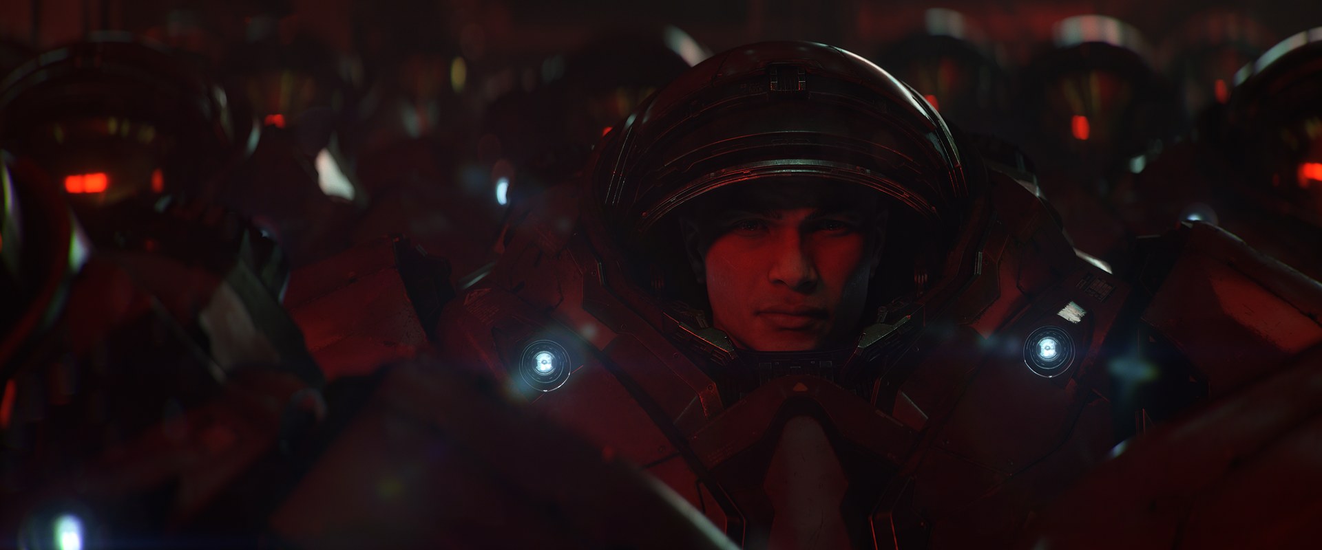 مجنّد شابّ بين جنود التيران في إعلان StarCraft