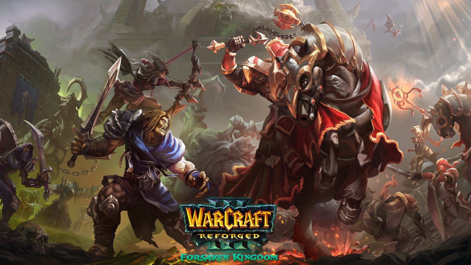 الفنّ الرسمي لحملة Forsaken Kingdom في Warcraft III Reforged