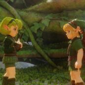 لينك وساريا في غابة كوكيري من ريميك Ocarina of Time